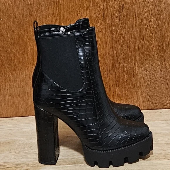 London Rag Beatriz/women's/ ankle boots/Block heel/Chunky platform/zipper/size 7 - Picture 5 of 14